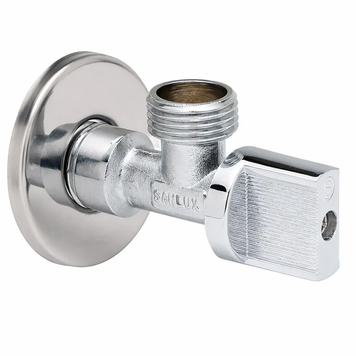 Кран кульовий для підключення сантехприладів Sanlux ST-80 - 1/2"x1/2" (SL2930) SL2930 фото