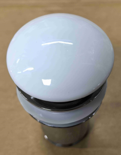 Донный клапан для раковины Koer PW-08-11 1 1/4'' без перелива автоматический СLICK-СLACK (Белая керам.накл) (KR5788) KR5788 фото