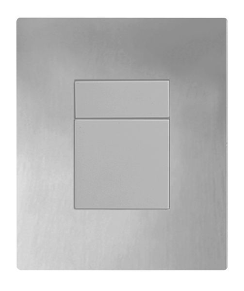 Панель змиву Koer KT-0607-02 157x198x3mm пластикова, кнопка квадратна (SS Color) (KR6239) KR6239 фото