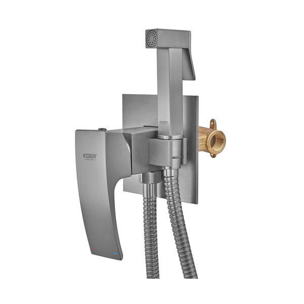 Смеситель для гигиенического душа Koer KB-23007-07 (Цвет графит) (KR5163) KR5163 фото