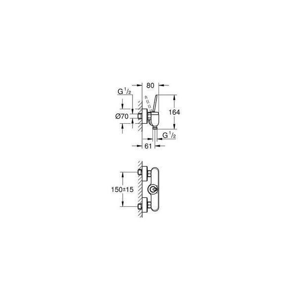 Смеситель для душа Grohe Eurodisc Joy (23430LS0) 23430LS0 фото