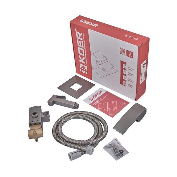 Смеситель для гигиенического душа Koer KB-23007-07 (Цвет графит) (KR5163) KR5163 фото
