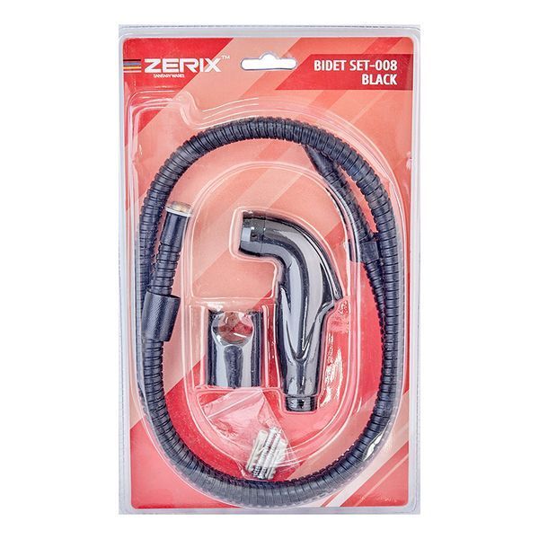 Набір для душу гігієнічного Zerix Bidet SET-008 Black (колір чорний) (ZX4914) ZX4914 фото