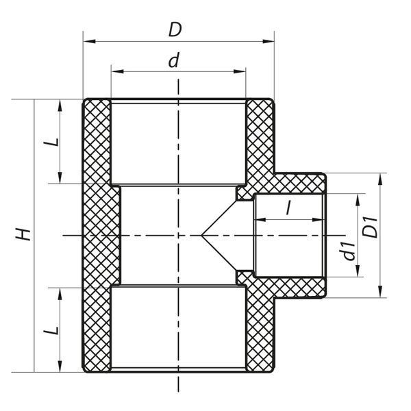 Трійник редукційний 63x40x63 PPR Koer K0054.PRO (KP0063) KP0063 фото