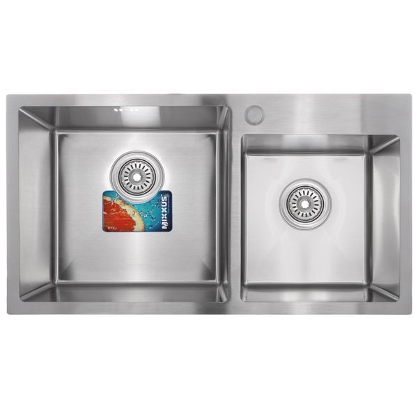 Набор Mixxus SET-7843D-220x1.0-Satin (мойка+смеситель+диспенсер+сушка для посуды) (MX0583) MX0583 фото