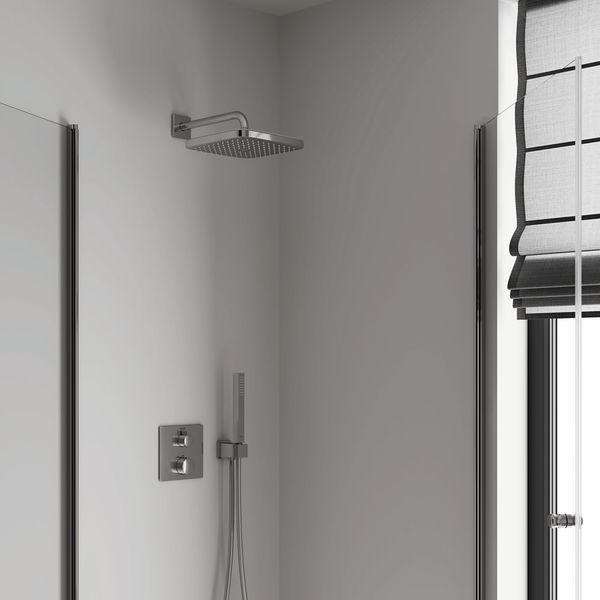 Верхний душ с настенным кронштейном Grohe Tempesta Cube (26687000) 26687000 фото