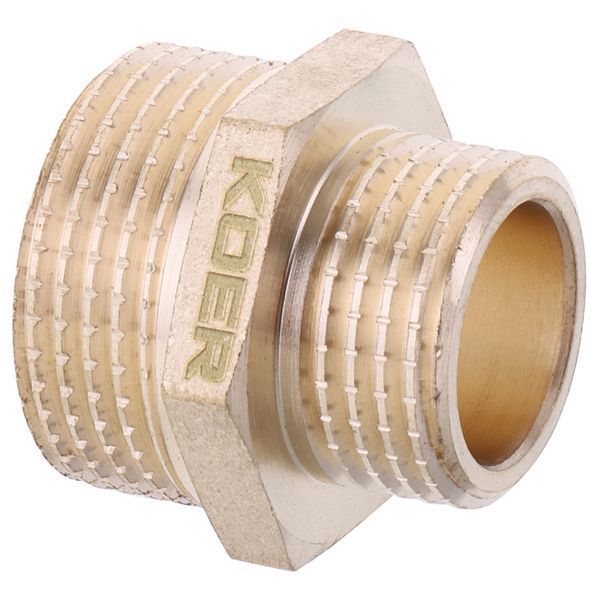 Ніпель редукційний 1/2 "х3 / 4" Koer KF.N0608.WN без нікелю (KR2995) KR2995 фото
