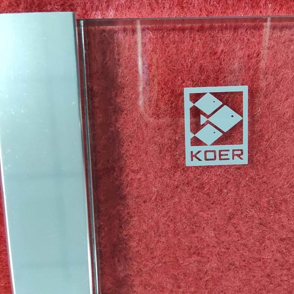 Шторки скляні на ванну Koer SR BS03-95x140-TR-01 прозоре скло 6мм, хром (KR5402) KR5402 фото