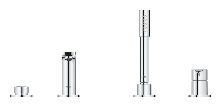 Однорычажный смеситель для ванны на 4 отверстия Grohe Lineare (19577001) 19577001 фото
