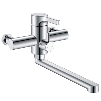Змішувач для ванни Zerix Rex-006 (Euro) Chrome з нерж. сталі (Колір хром) (ZX6118) ZX6118 фото