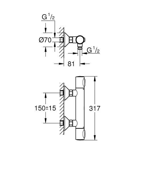 Термостат для душу Grohe Grohtherm 500 (34793000) 34793000 фото