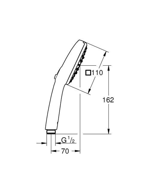 Ручний душ, 3 режими струменю Grohe New Tempesta Cube 100 (27572003) 27572003 фото