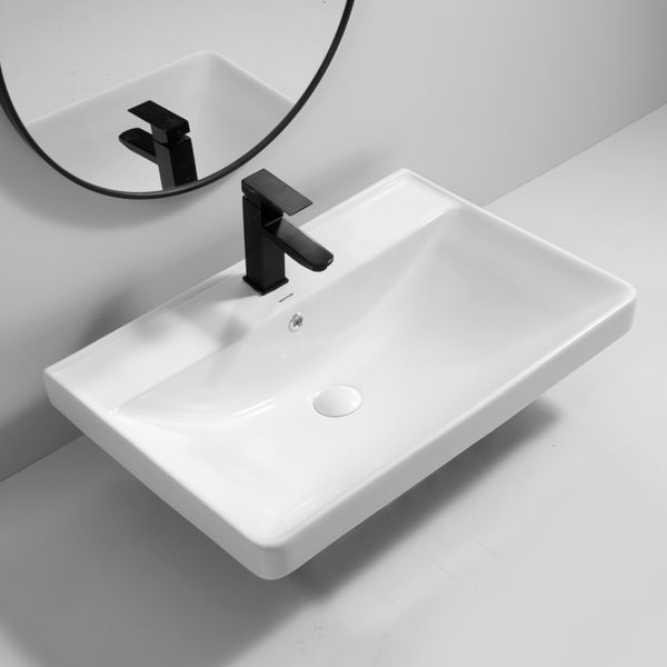 Раковина меблева MIXXUS PREMIUM STYLE-1502 700х480х190mm з отвором під змішувач та переливом (MP6499) MP6499 фото