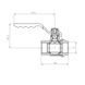 Кран шаровой ГГВ Koer Extreme KE.214-50 - 2" FF ручка "рычаг" красная (KR5749) KR5749 фото 3