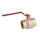 Кран шаровый Koer KR.214 - 2-1/2" FF ГГР (ручка "рычаг" красная) (KR4950) KR4950 фото 2