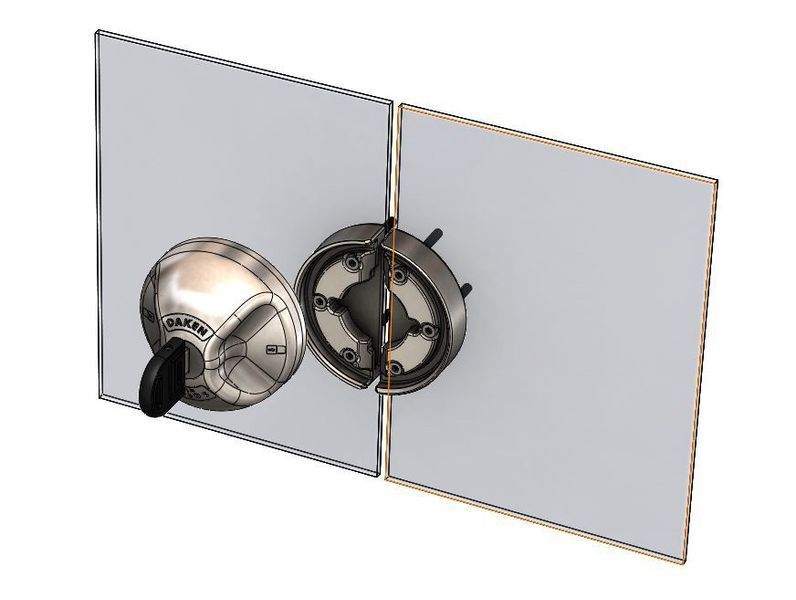 Замок для легковых фургонов Daken Saturn Evo (Нерж, Италия) (1305384201) 1305384201 фото