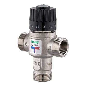 Клапан смесительный Roho R1208-075 - 3/4" ЗР термостатический (42-60*C) (RO1023) RO1023 фото