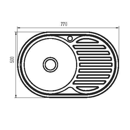 Мойка Zerix Z7750-08-180E (Satin) (ZM0596) ZM0596 фото