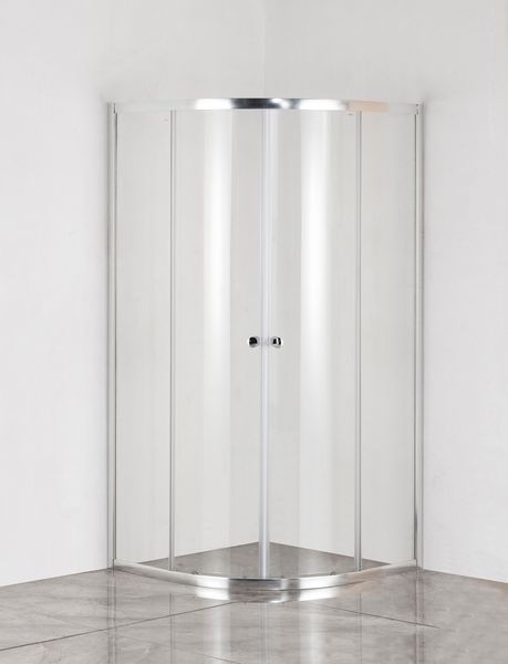 Душова кабіна без піддону Mixxus PLAIN SC01-90x90x185-TR CHROME прозоре скло 4мм (MI6899) MI6899 фото