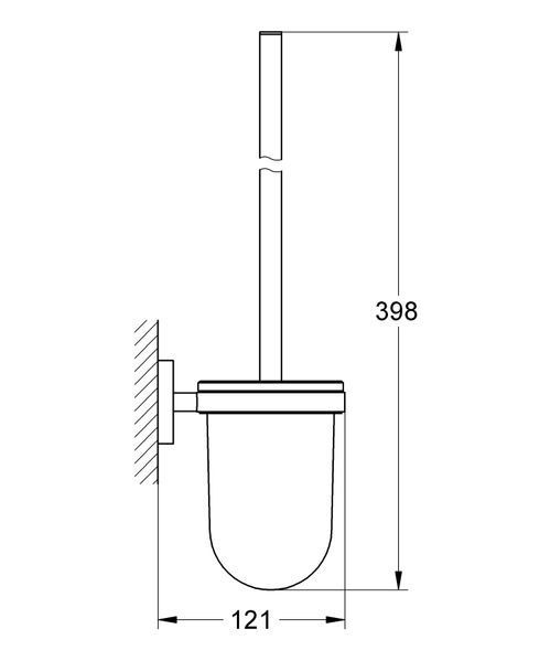 Туалетний йоржик у комплекті Grohe Essentials New (40374001) 40374001 фото