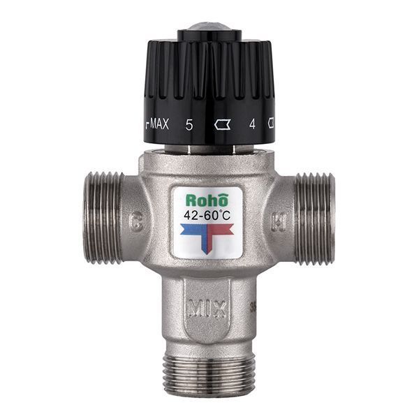 Клапан смесительный Roho R1208-075 - 3/4" ЗР термостатический (42-60*C) (RO1023) RO1023 фото