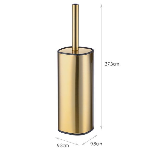 Йоржик для унітазу підлоговий Mixxus Premium Quadro-TB0201 Brushed Gold (колір матове золото) (MI8395) MI8395 фото
