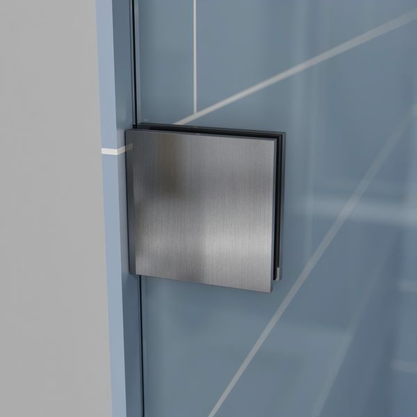 Дверь в нишу Koer SR SD06-140x220-TR-07 прозрачное стекло Easy Clean 8мм, графит (KR5369) KR5369 фото