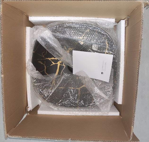Раковина накладна MIXXUS PREMIUM WAVE-0201 MARBLE 430х430х150mm з отвором під змішувач (MP6536) MP6536 фото