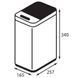 Мусорное ведро сенсорное прямоугольное Koer TC-020408-08 8 л цвет белый (KR5589) KR5589 фото 10