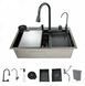 Мийка багатофункціональна Zerix ZH7546-SET-07 DECOR NANO-BLACK з вбудованим змішувачем (ZX5683) ZX5683 фото 4