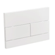 Панель змиву Koer KT-0603-03 240x160x10mm пластикова, кнопка лінійна (KR5318) KR5318 фото 1