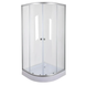 Душова кабіна без піддону Mixxus PLAIN SC01-90x90x185-TR CHROME прозоре скло 4мм (MI6899) MI6899 фото 1