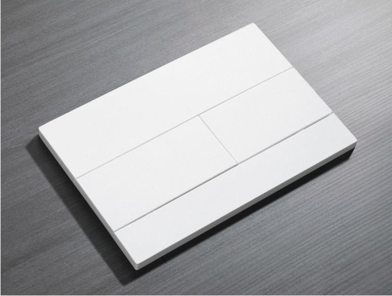 Панель змиву Koer KT-0603-03 240x160x10mm пластикова, кнопка лінійна (KR5318) KR5318 фото