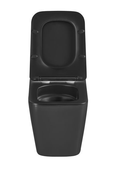 Унитаз подвесной Mixxus Premium QUADRO-0301-T3 BLACK 490х340х360mm, система смыва TORNADO 3.0 (MP6587) MP6587 фото