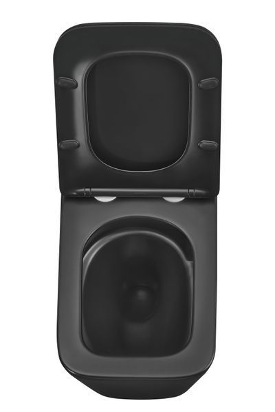 Унитаз подвесной Mixxus Premium QUADRO-0301-T3 BLACK 490х340х360mm, система смыва TORNADO 3.0 (MP6587) MP6587 фото