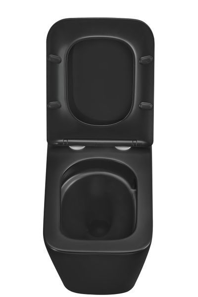 Унитаз подвесной Mixxus Premium QUADRO-0301-T3 BLACK 490х340х360mm, система смыва TORNADO 3.0 (MP6587) MP6587 фото