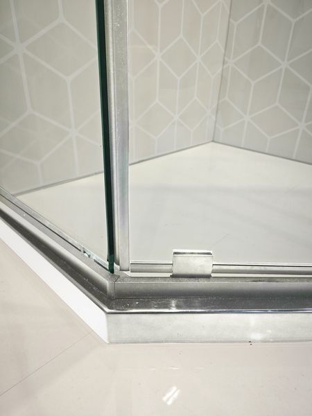 Душова кабіна без піддону Koer SR SC06-100x100x200-TR-01 прозоре скло Easy Clean 8мм, хром (KR5365) KR5365 фото