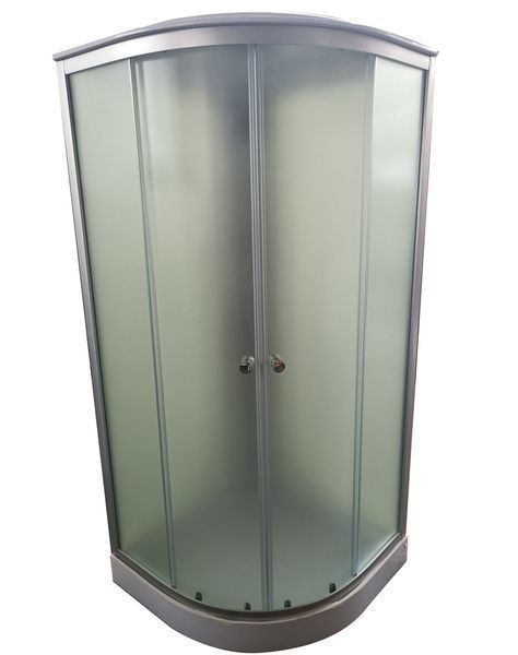 Бокс душевой без гидромассажа Mixxus STRONG SB02-90x90x215-FB SATIN с низким поддоном (MI6886) MI6886 фото