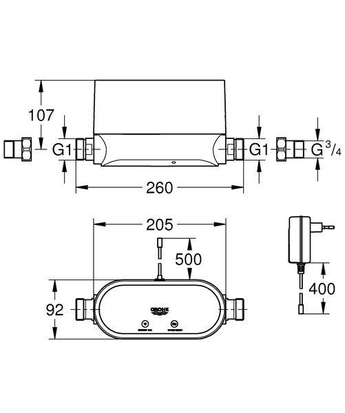 Інтелектуальний контролер води Grohe Sense Guard (22500LN0) 22500LN0 фото