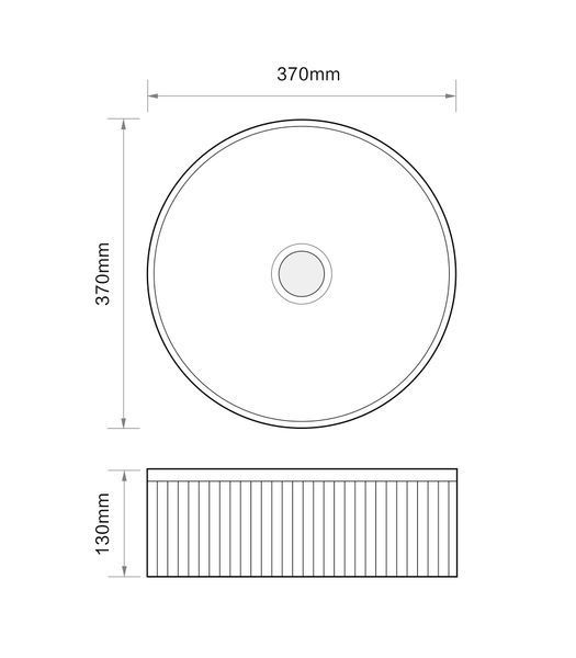 Раковина накладная Mixxus Premium WAVE-0102 MARBLE 370х370х130mm (MP6528) MP6528 фото