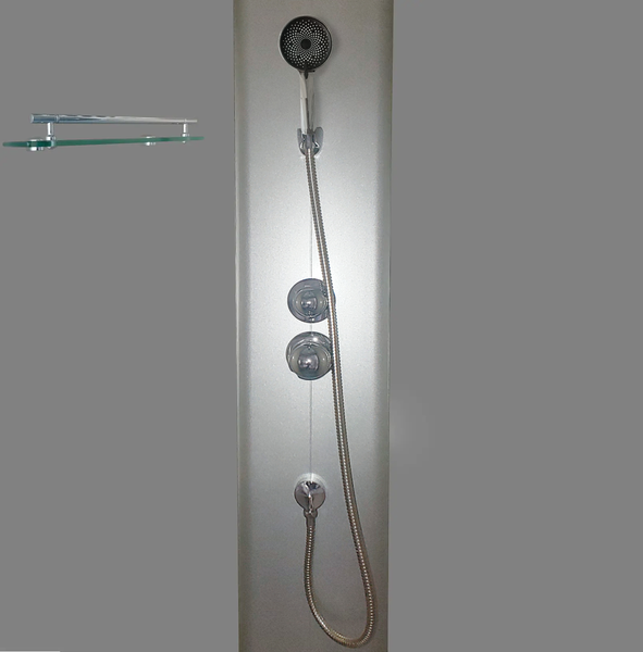 Бокс душевой без гидромассажа Mixxus STRONG SB02-90x90x215-FB SATIN с низким поддоном (MI6886) MI6886 фото