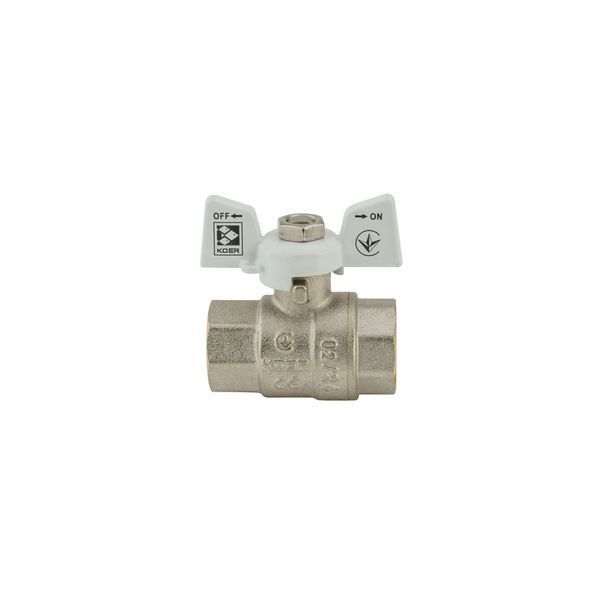 Кран шаровый Koer 1/2" ГГБ (KR.217.W) белый (KR0177) KR0177 фото