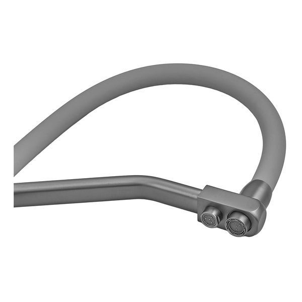 Змішувач для кухні з силіконовим виливом Zerix FUL-021 Graphite Refl.Gray з нерж. сталі SUS304 з виходом для пит.води (ZX6000) ZX6000 фото