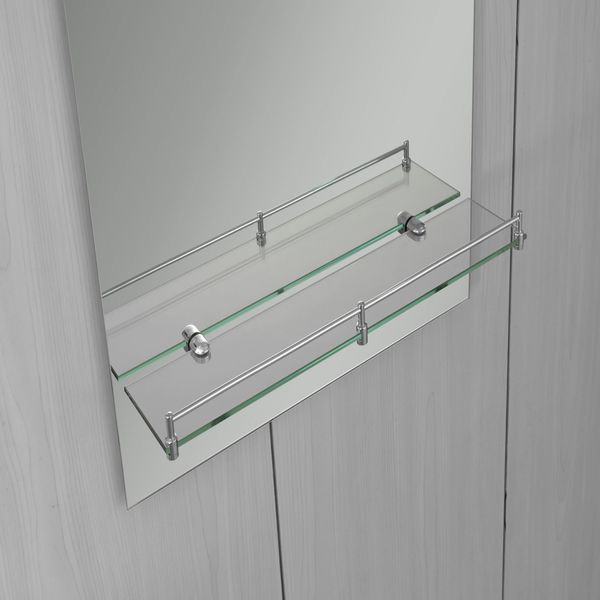 Дзеркало настінне Zerix LAGUNA MRZ03-50x70x11 прямокутне з дугоподібним верxом та полицею (ZX5622) ZX5622 фото