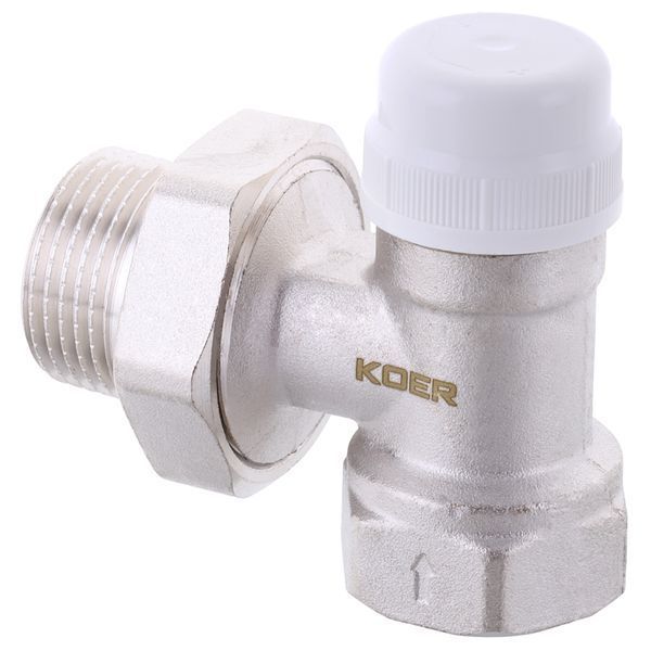 Кран термостатический угловой Koer KR.921 - 1" (KR2915) KR2915 фото