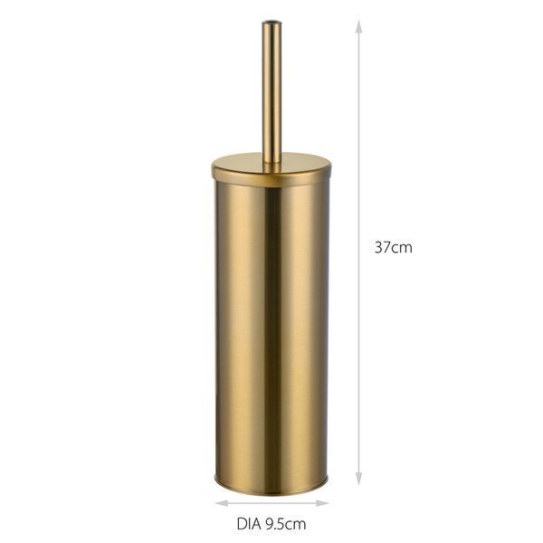 Ершик для унитаза напольный Mixxus Ellipse-TB0202 Brushed Gold (цвет матовое золото) (MI8401) MI8401 фото