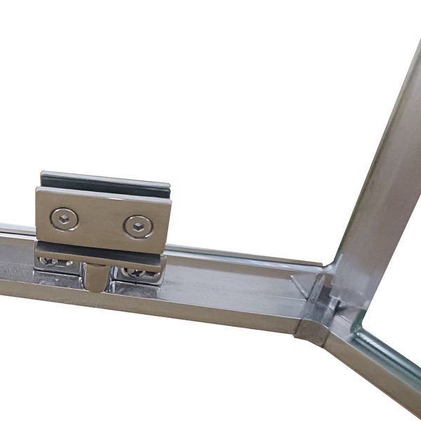 Душова кабіна без піддону Koer SR SC06-100x100x200-TR-01 прозоре скло Easy Clean 8мм, хром (KR5365) KR5365 фото