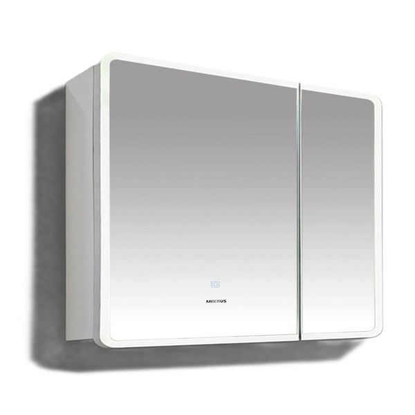 Зеркальный шкафчик Mixxus Premium Olivary CM01-80x70x13 с LED Touch, димером, регулятором яркости (MI8296) MI8296 фото