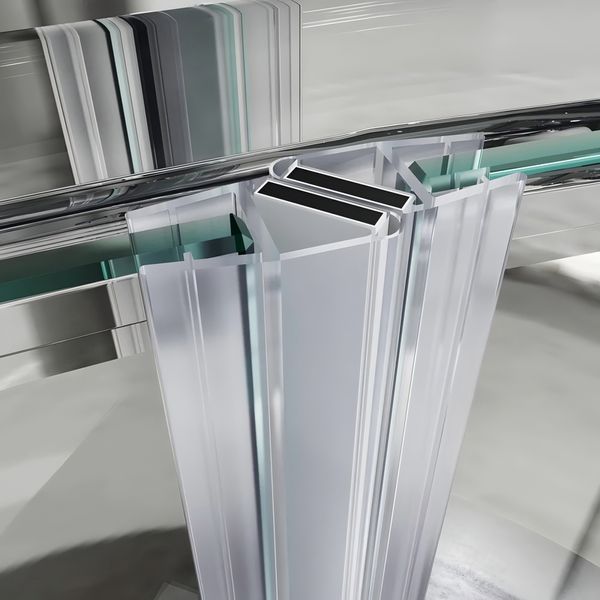 Душевая кабина без поддона Koer SR SC04-90x90x195-TR-01 прозрачное стекло Easy Clean 5мм, хром (KR5360) KR5360 фото
