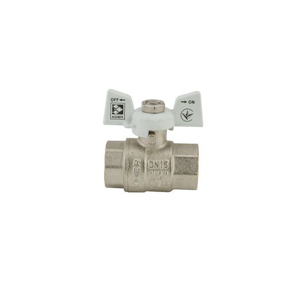 Кран шаровый Koer 1/2" ГГБ (KR.217.W) белый (KR0177) KR0177 фото